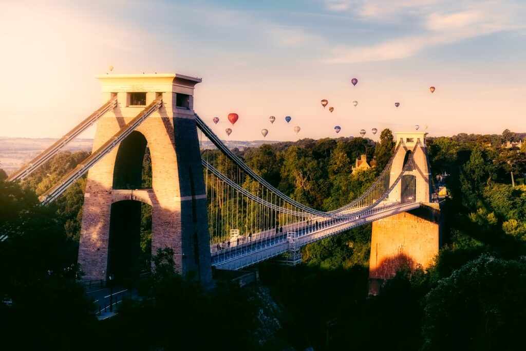 The Clifton Suspension Bridge in Bristol. One of the most sustainable cities you should visit.